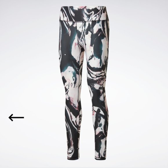 Reebok x BA&SH Marble Print 7/8 Leggings - Picture 2 of 3